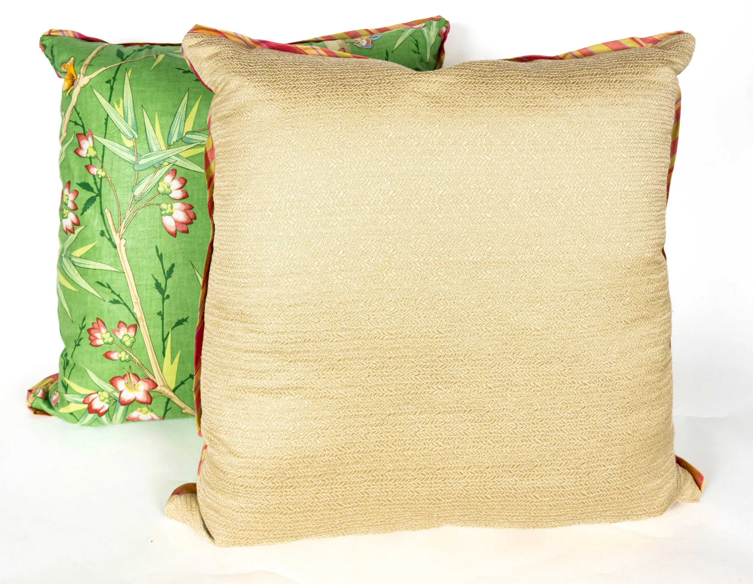 Vintage Chinoiserie Chintz Cushions — David Duncan Studio